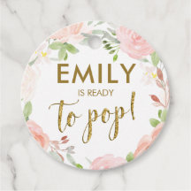 Rosa und goldfarbene Blütenblätter Bereit zum Pop