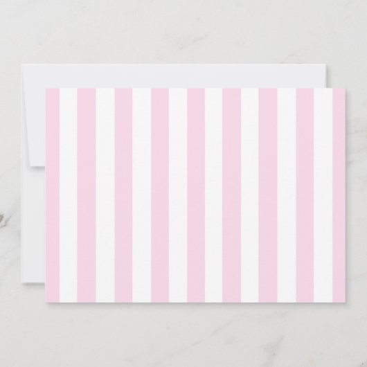 Rosa und goldfarbenes Pariser Eiffelturm - Foto Einladung (Rückseite)