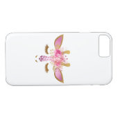 Rosa und Goldgiraffentelefonkasten Case-Mate iPhone Hülle (Rückseite (Horizontal))