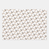 Rosa und Goldklasse des Abschlusses Geschenkpapier Set (Vorderseite 3)