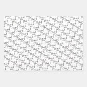 Rosa und Goldklasse des Abschlusses Geschenkpapier Set (Vorderseite 2)