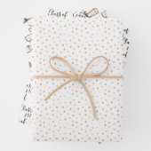 Rosa und Goldklasse des Abschlusses Geschenkpapier Set (Beispiel)