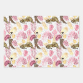 Rosa und Goldleopard Geschenkpapier Set (Vorderseite 2)