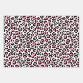 Rosa und Goldleopard Geschenkpapier Set (Vorderseite)