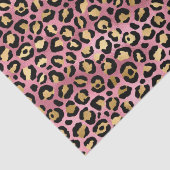 Rosa und Goldleopard Seidenpapier (Detail)