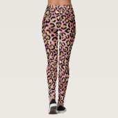 Rosa und Goldleoparden Leggings (Rückseite)