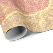 Rosa und Goldmarmor Elegant Geschenkpapier (Rolleneckpunkt)