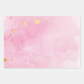 Rosa und Goldmarmor Elegant Geschenkpapier Set (Vorderseite 2)