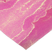 Rosa und Goldmarmor Elegant Kurzer Tischläufer (Ecke)