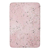 Rosa und Goldmarmor Terrazzo Badematte (Vorderseite Vertikal)