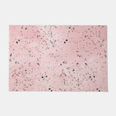 Rosa und Goldmarmor Terrazzo Fußmatte (Vorderseite)