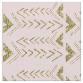 Rosa und Goldpfeile Stoff (Nahaufnahme)