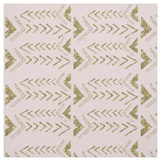 Rosa und Goldpfeile Stoff (Muster)