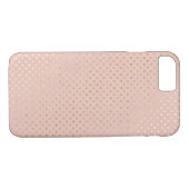 Rosa und Goldpolka-Dotter-Schimmer Case-Mate iPhone Hülle (Rückseite (Horizontal))