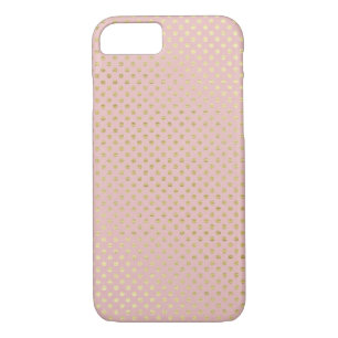 Rosa und Goldpolka-Dotter-Schimmer Case-Mate iPhone Hülle