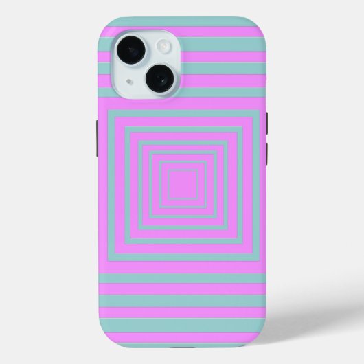 Rosa und Grau auf den Plätzen Case-Mate iPhone Hülle (Rückseite)