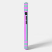 Rosa und Grau auf den Plätzen Case-Mate iPhone Hülle (Rückseite / Links)
