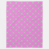 Rosa und grau aus Quatrefolie Fleecedecke (Vorderseite)