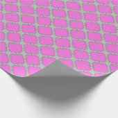 Rosa und grau aus Quatrefolie Geschenkpapier (Ecke)