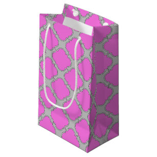 Rosa und grau aus Quatrefolie Kleine Geschenktüte