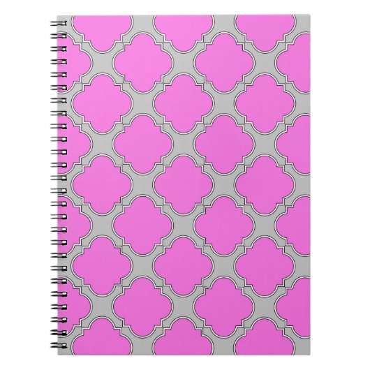 Rosa und grau aus Quatrefolie Notizblock (Vorderseite)