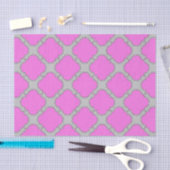 Rosa und grau aus Quatrefolie Seidenpapier (Handwerk)