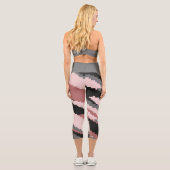 Rosa und grau capri leggings (Rückseite)