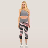 Rosa und grau capri leggings (Vorderseite)