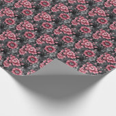 Rosa und Grau Geschenkpapier (Ecke)