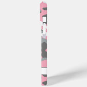 Rosa und Grau getarnt Personalisiert Case-Mate iPhone Hülle (Rückseite / Links)