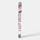 Rosa und Grau getarnt Personalisiert Case-Mate iPhone Hülle (Rückseite / Rechts)