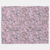 rosa und grau grüne Tarnung abstrakt Fleecedecke (Vorderseite (Horizontal))