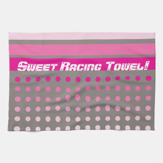Rosa und Grau Handtuch (Horizontal)