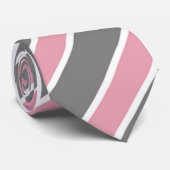 Rosa und Grau Krawatte (Gerollt)