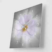 rosa und grau quadratische wanduhr (Winkel)