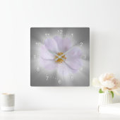 rosa und grau quadratische wanduhr (Zuhause)