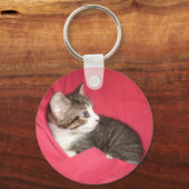 Rosa und Grau Schlüsselanhänger (Vorderseite)