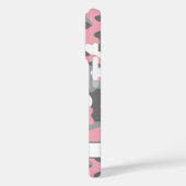 Rosa und Grau Tarnung Personalisiert Case-Mate iPhone Hülle (Rückseite / Links)