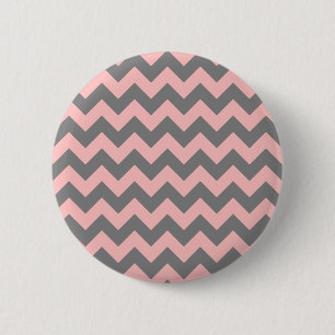 Rosa und Grau Zickzack Button