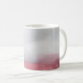 Rosa und Graue Abstrakte Kunstmalerei. Moderne Arp Kaffeetasse (VorderseiteRechts)
