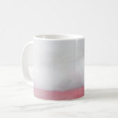 Rosa und Graue Abstrakte Kunstmalerei. Moderne Arp Kaffeetasse (Vorderseite Links)