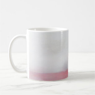 Rosa und Graue Abstrakte Kunstmalerei. Moderne Arp Kaffeetasse