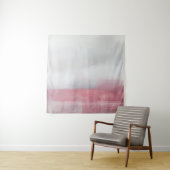 Rosa und Graue Abstrakte Kunstmalerei. Moderne Arp Wandteppich (Beispiel)