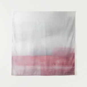 Rosa und Graue Abstrakte Kunstmalerei. Moderne Arp Wandteppich