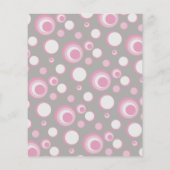 Rosa und graue Babyschale | Duschkabine Bar Game Flyer (Hinten)