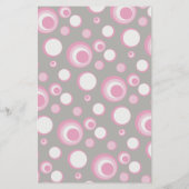 Rosa und graue Babyschale | Duschwünschspiel Flyer (Hinten)