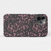 rosa und graue Camouflage abstrakt Case-Mate iPhone Hülle (Rückseite (Horizontal))
