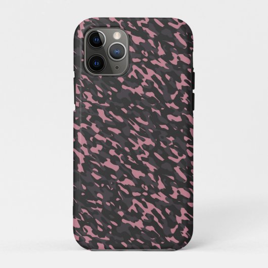 rosa und graue Camouflage abstrakt Case-Mate iPhone Hülle (Rückseite)