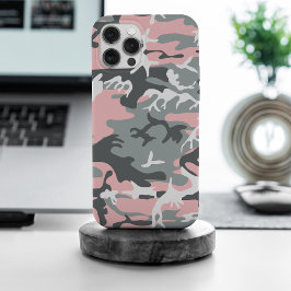Rosa und graue Camouflage, Militär, Armee Case-Mate iPhone Hülle