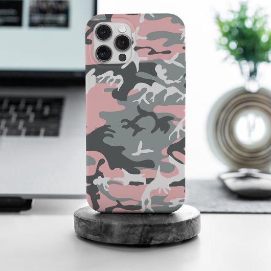 Rosa und graue Camouflage, Militär, Armee Case-Mate iPhone Hülle